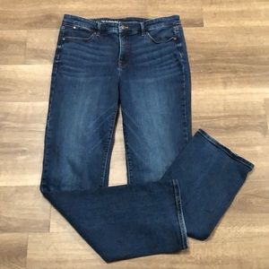 Talbots Flawless High Rise Barely Bootcut Long Jeans size 12 L Inseam-33”